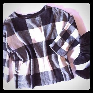 🔲 Worthington 🔲 Buffalo plaid in black/cream